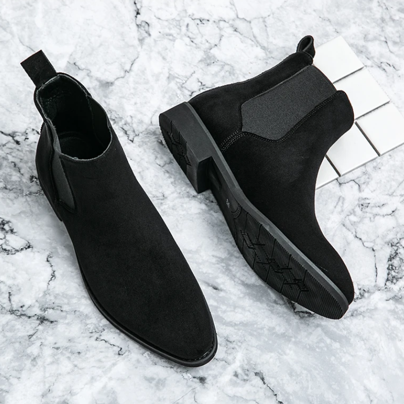 Javelin - Trendy Chelsea Boots Heren van Suède met Elastische Zijkanten