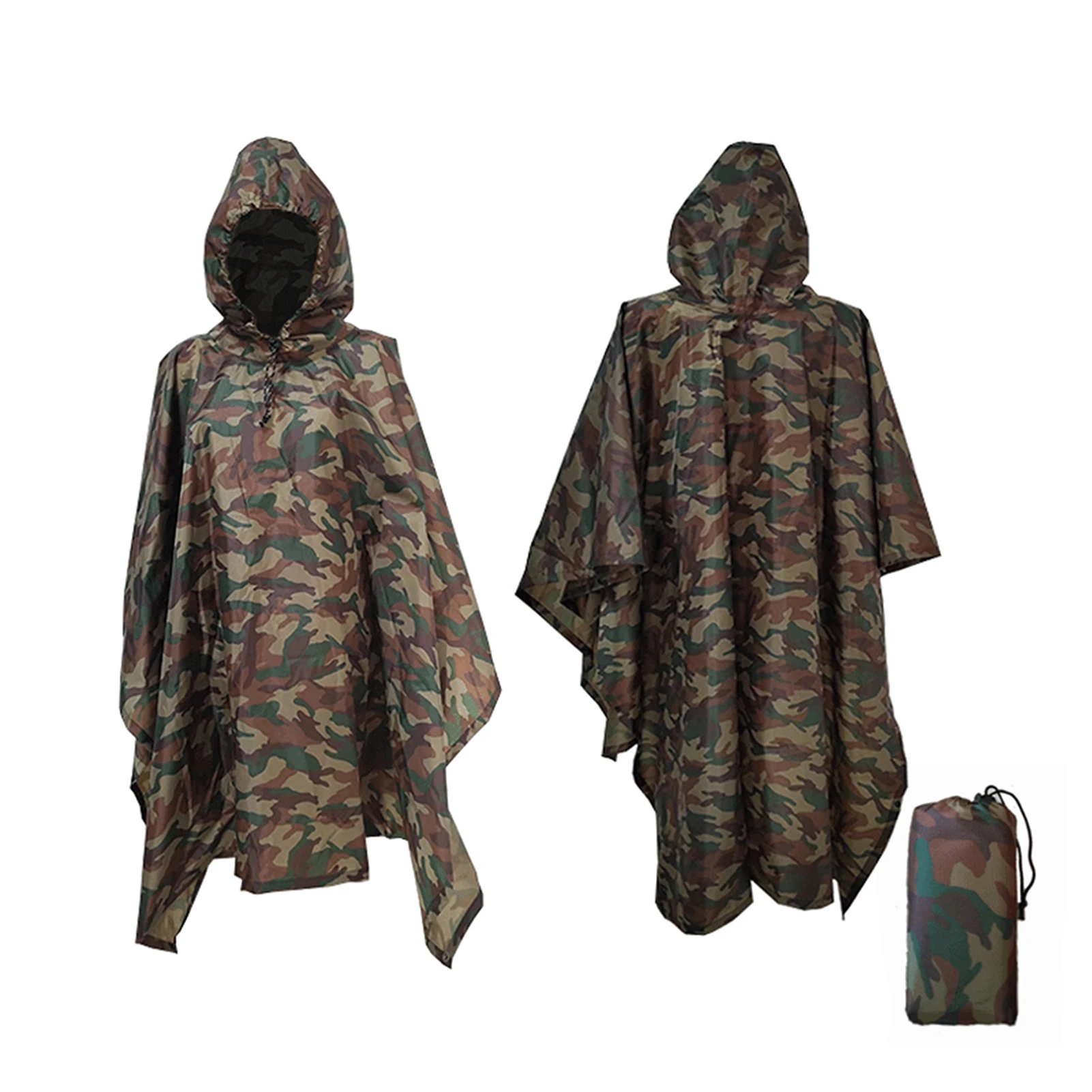 Vlagero - Heren Regenjas Poncho Waterdicht Lichtgewicht met Capuchon