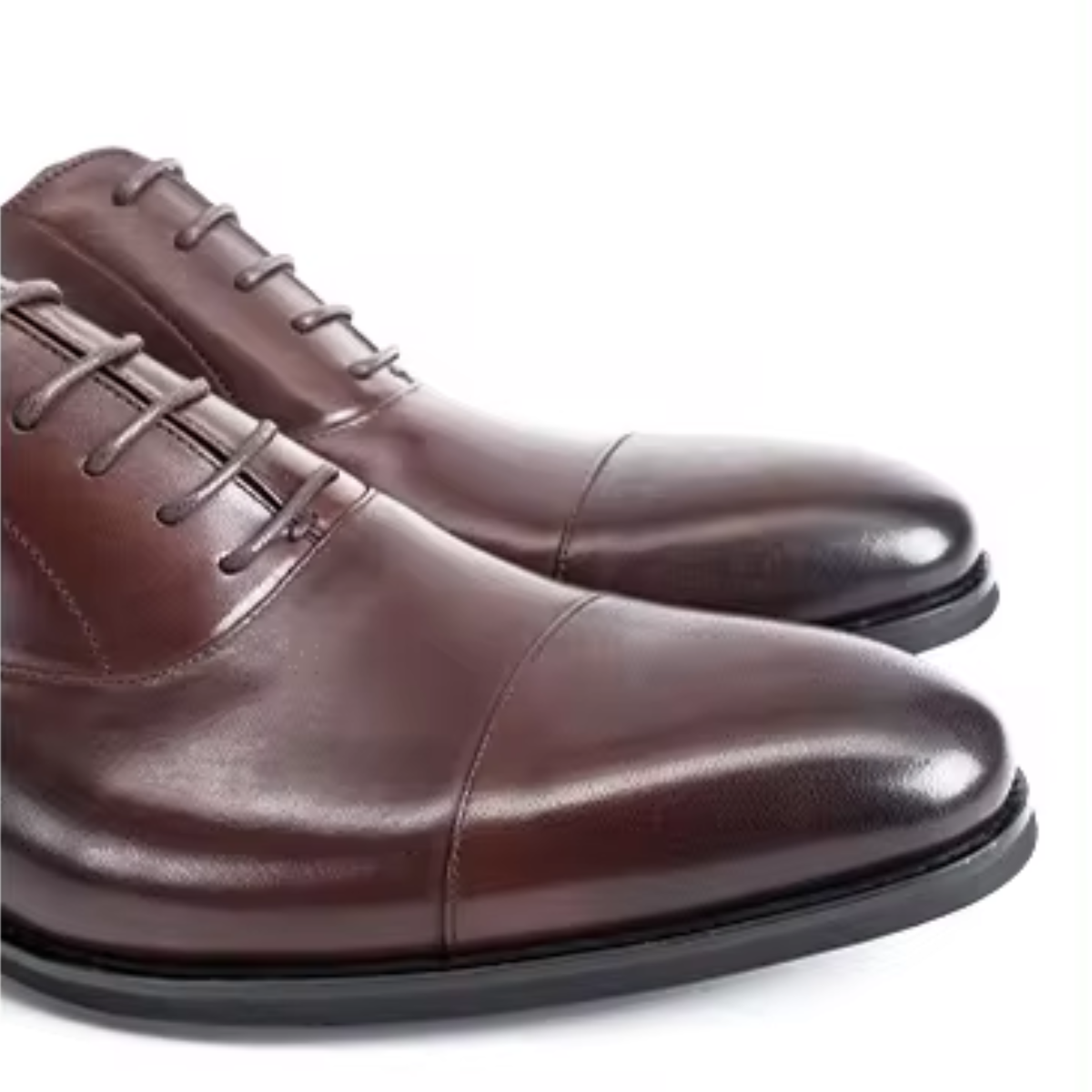 Tenholm - Nette Heren Schoenen van Leer met Cap Toe en Elegant Ontwerp