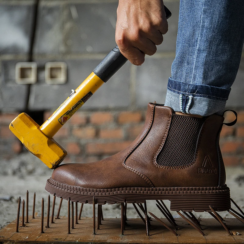 AgeTrek - Heren Boots met Elastische Inzetten en Duurzame Rubberen Zool