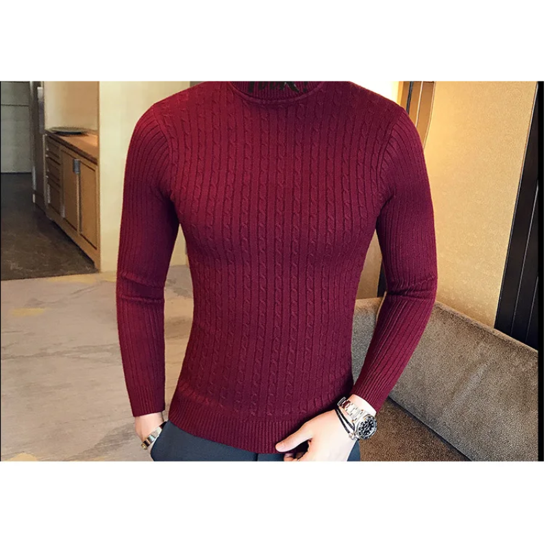 Marloin - Gebreide Coltruien Heren | Slim Fit Wintertrui