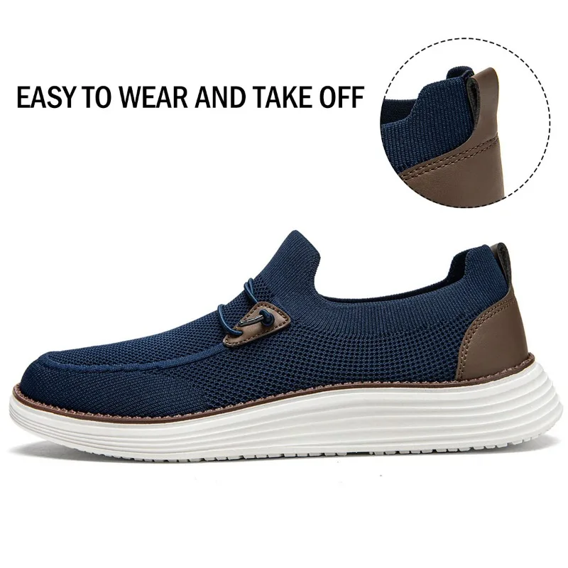 Montier - Heren Schoenen - Comfortabele Gebreide Sneakers met Elastische Zool