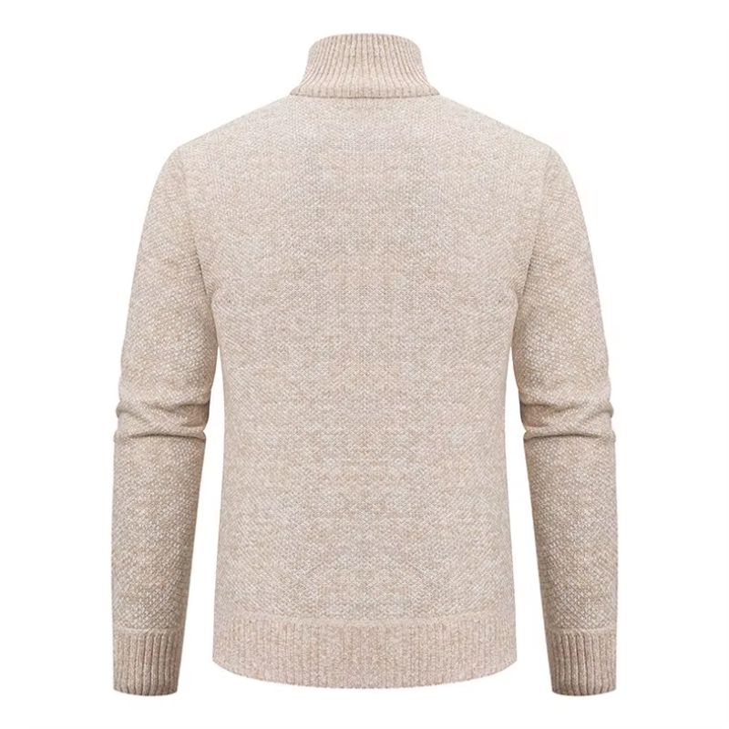 Jarnell - Heren Vest met Rits - Textuur Gebreide Cardigan