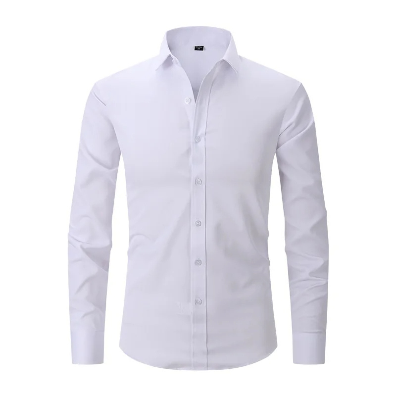 Derfian - Heren Overhemd Slim Fit, Lange Mouw Knoopsluiting