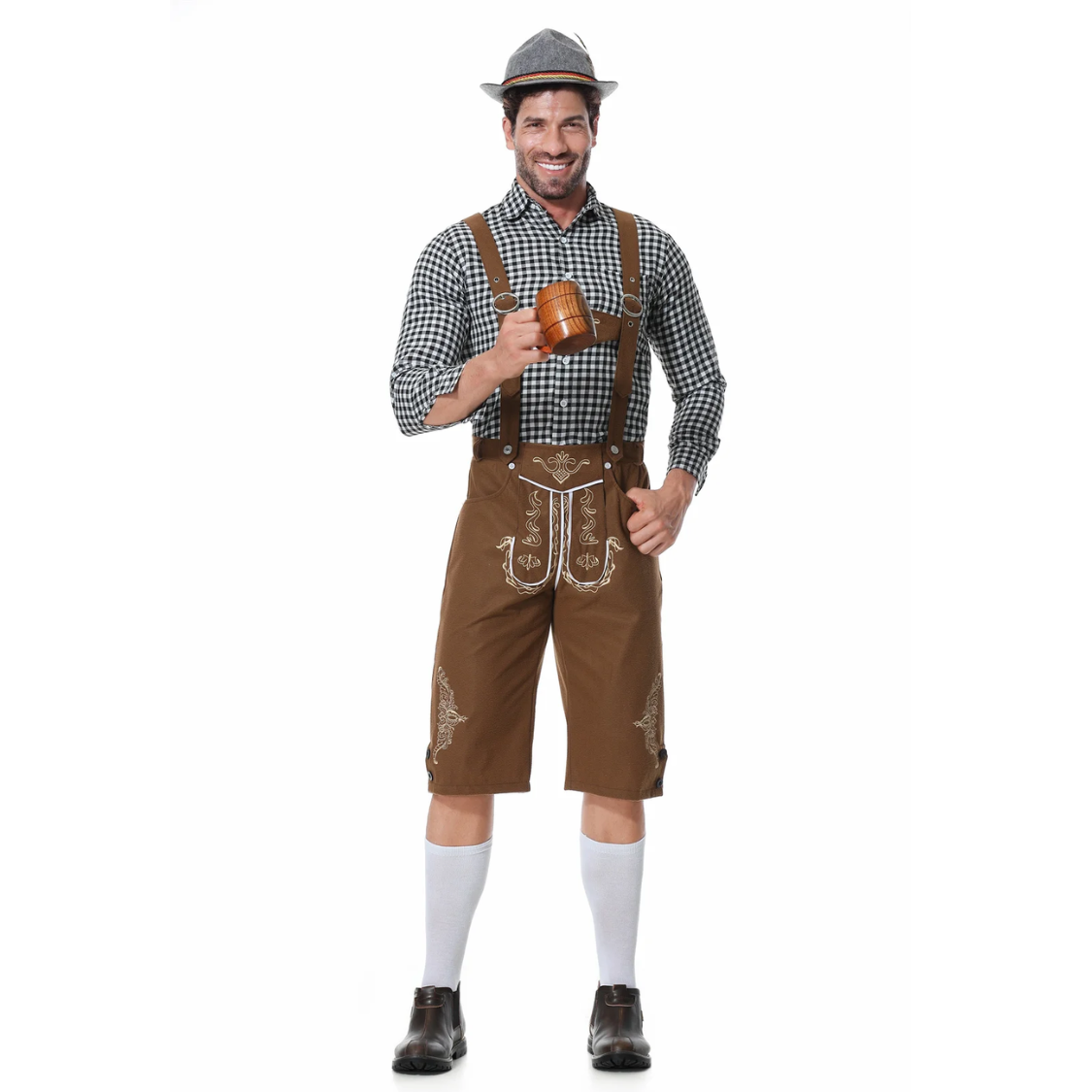 HerLux - Traditionele Heren Lederhosen in Verschillende Stijlen - Feestelijk