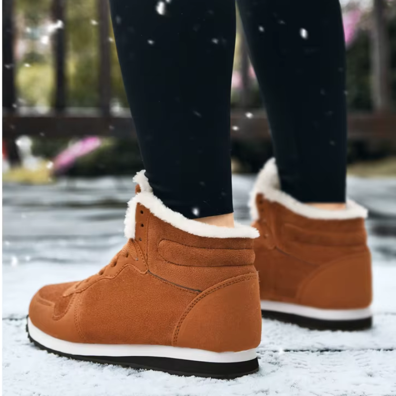 Landvik - Winterlaarzen voor Dames – Warme Sneakers met Bontvoering en Antislipzool