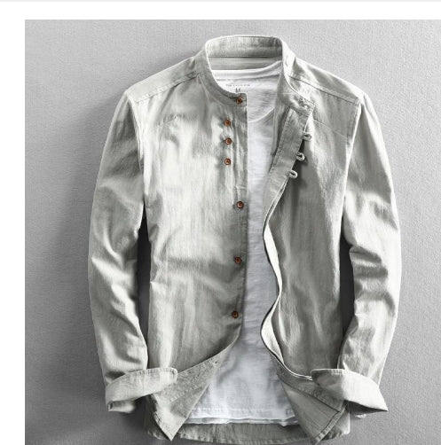 James™ donkerbruin corduroy heren overhemd