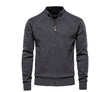Oliver® dik blauw wollen met rits fleece zacht herenvest