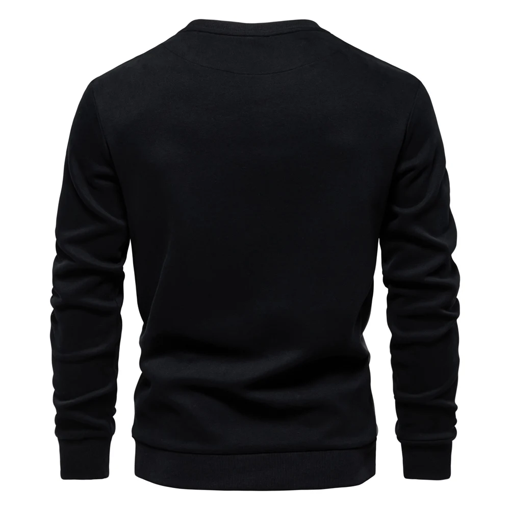 Seizoen Heren Trui Met Ronde Hals Casual Slim Fit Sportieve Pullov POLUNO