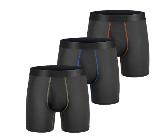 James™ stretch elastische zwarte heren ondergoed met brede band