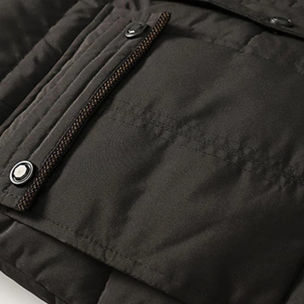 Storvek - Puffer Jacket Heren met Bontvoering en Capuchon, Winddicht, Warm & Geïsoleerd