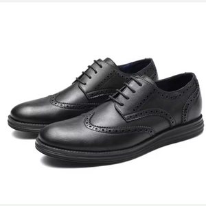 Brexton - Nette Heren Schoenen van Leer met Wingtip en Comfortabele Zool