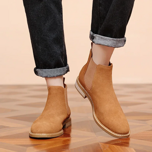 Draflex - Chelsea Boots Heren van Suède met Antislip Zool