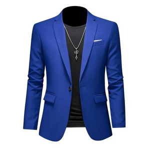 Evander - Heren Colbert - Slim Fit Blazer Met Één Knoop voor Casual Gebruik