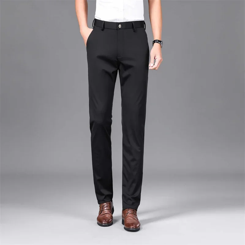 Lorther - Heren Pantalon - Slim Fit, Elastisch, Gemakkelijk te Onderhouden