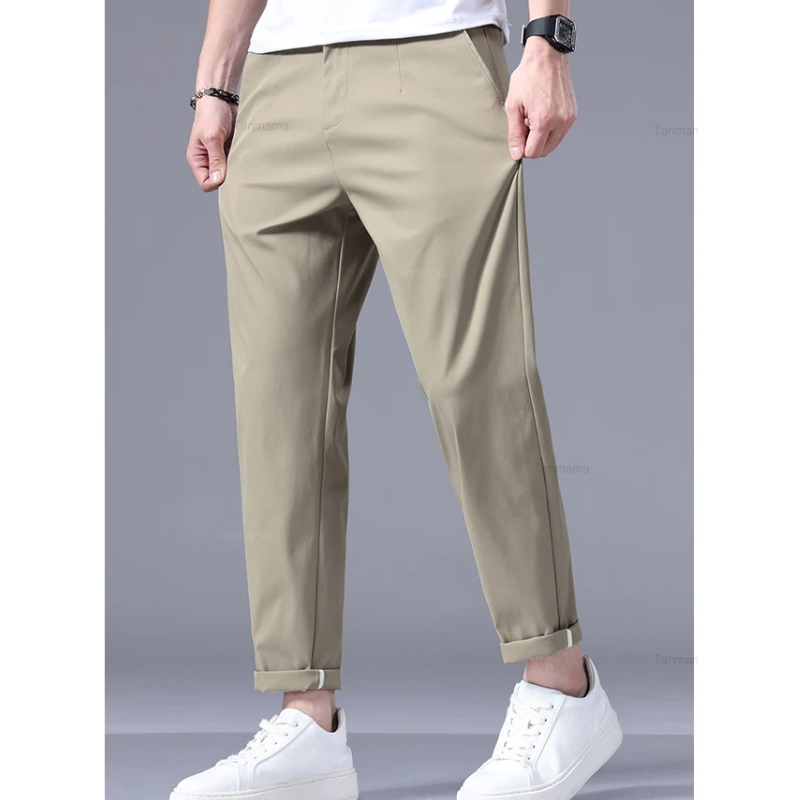 Vorlano -  Heren Pantalon - Broek Met Elastische Tailleband en Comfort Fit