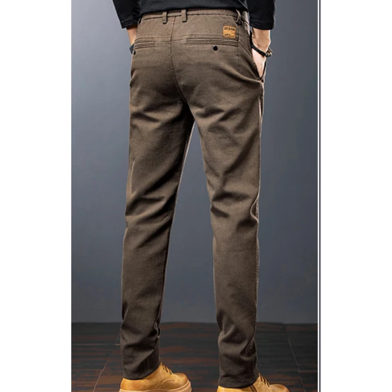 Vilbron - Heren Pantalon Casual Slim Fit met Knopen en Zijzakken