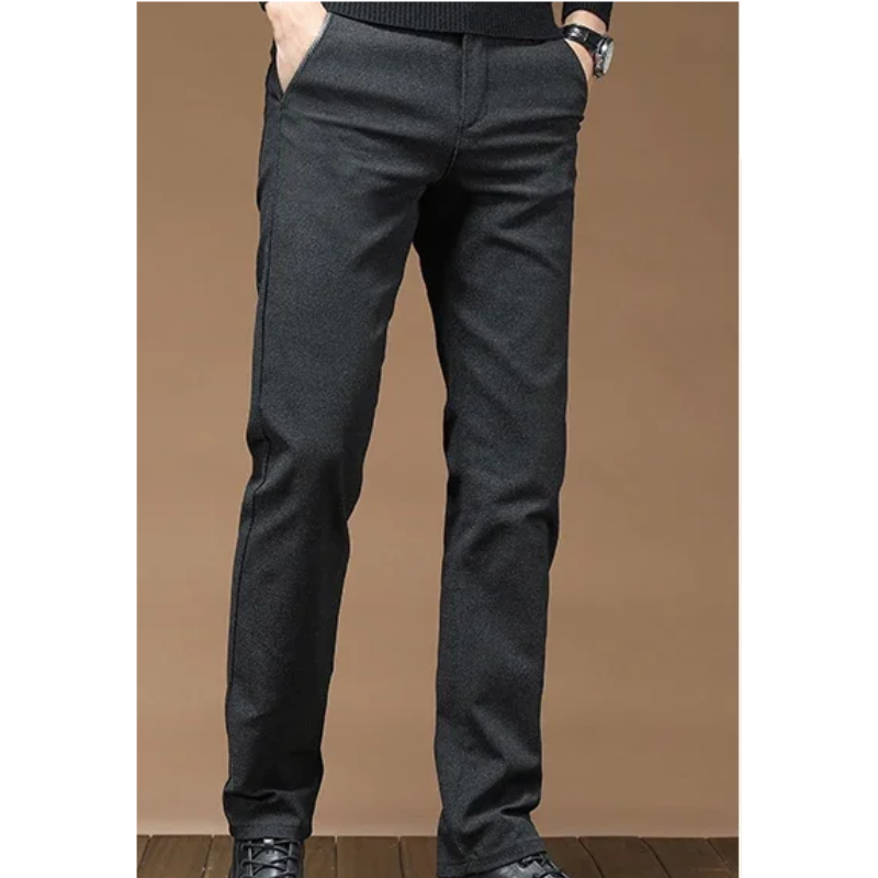 GranVel - Heren Pantalon Slim Fit voor Kantoor met Achterzakken