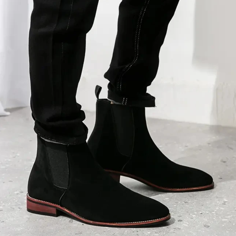 Valstorm - Kwalitatieve Chelsea Boots Heren van Suède met Rubberen Zool