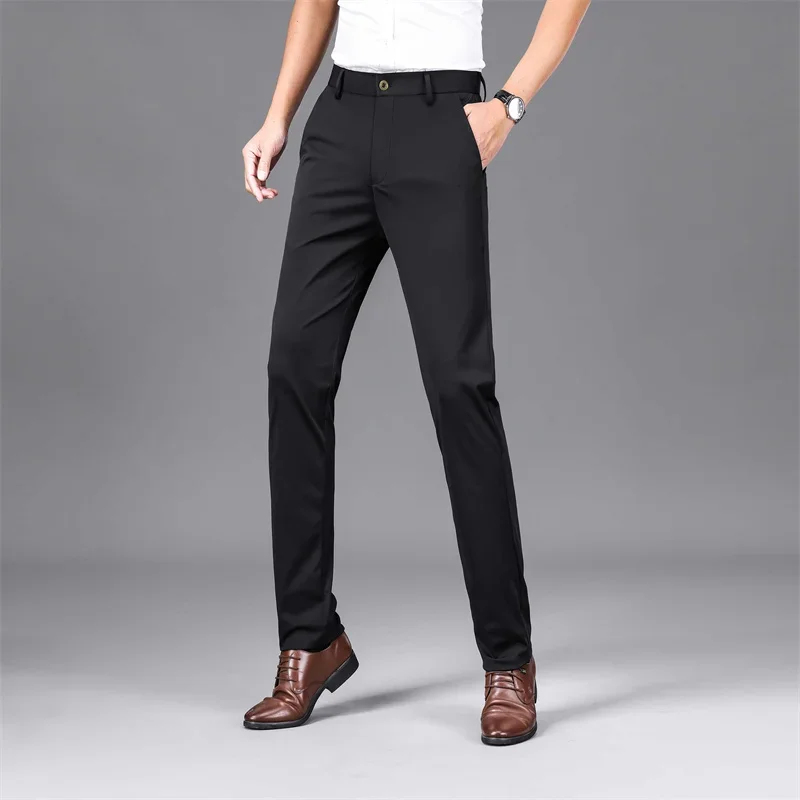 Lorther - Heren Pantalon - Slim Fit, Elastisch, Gemakkelijk te Onderhouden