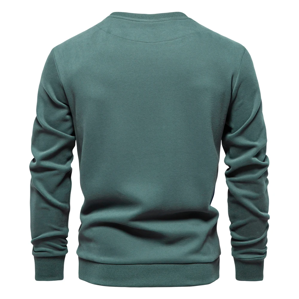 Seizoen Heren Trui Met Ronde Hals Casual Slim Fit Sportieve Pullov POLUNO