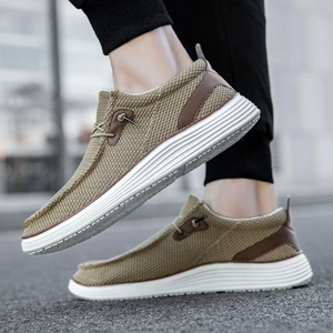 Montier - Heren Schoenen - Comfortabele Gebreide Sneakers met Elastische Zool