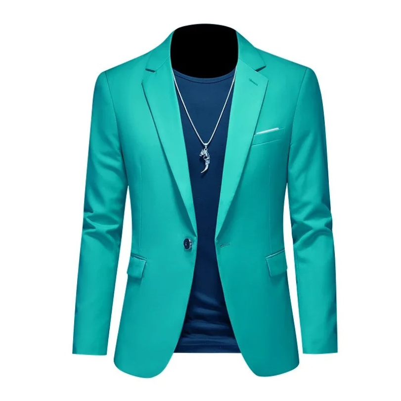 Evander - Heren Colbert - Slim Fit Blazer Met Één Knoop voor Casual Gebruik