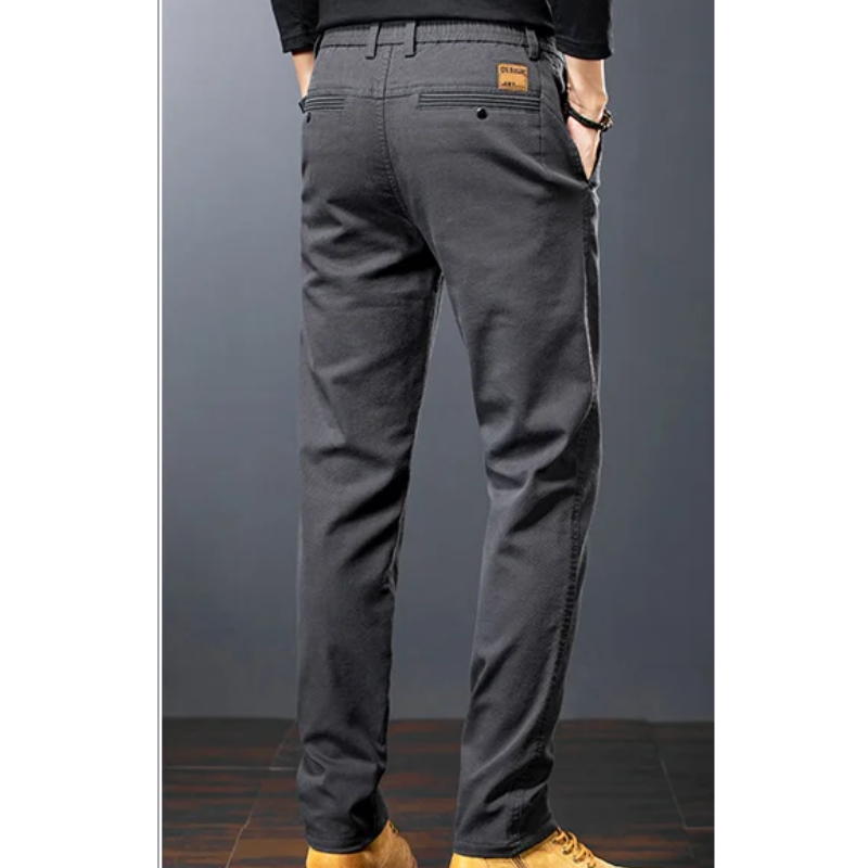 Vilbron - Heren Pantalon Casual Slim Fit met Knopen en Zijzakken