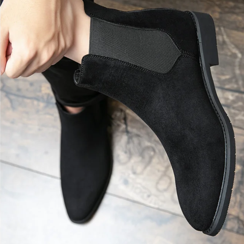 Javelin - Trendy Chelsea Boots Heren van Suède met Elastische Zijkanten