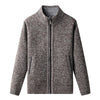 Oliver® gebreide heren fleece trui met hoge kraag