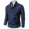 Grenvok - Heren Vest met Rits, Gewatteerd Gebreid Vest, Casual Textuur Design