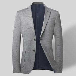 Tarmond - Heren Colbert met Houndstooth Patroon, Slim Fit en Revers