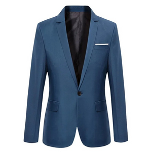 Neviron - Heren Colbert - Slim Fit Blazer Met Één Knoop voor Zaken