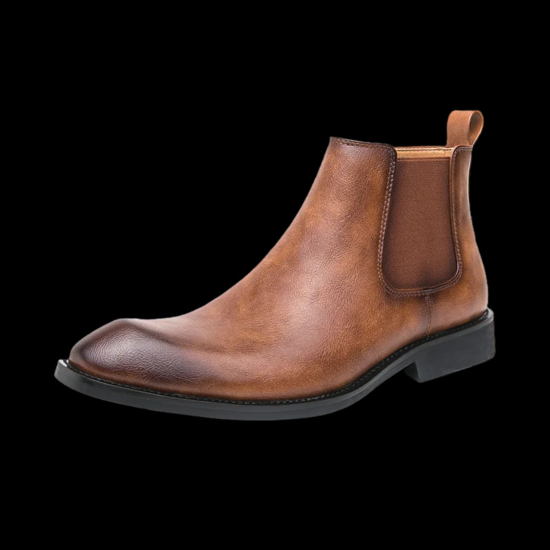 Rustrog - Herenschoenen Boots - Leren Chelsea Boots met Rits, Elegant & Formeel