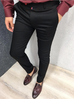 Derhans -  Heren Pantalon - Slim Fit Broek Voor Feestelijke en Formele Gelegenheden