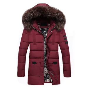 Horwind - Parka Winterjas Heren – Lang Model met Bontkraag en Warme Voering