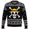 Santa Unisex Kersttrui - One Piece Jolly Roger Design - Feestelijke Trui - Kersttrui