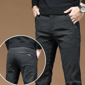 GranVel - Heren Pantalon Slim Fit voor Kantoor met Achterzakken