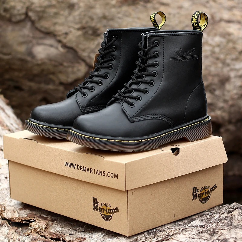 Alpenix - Winterlaarzen voor Heren, Leren Veterboots met Duurzame Zool