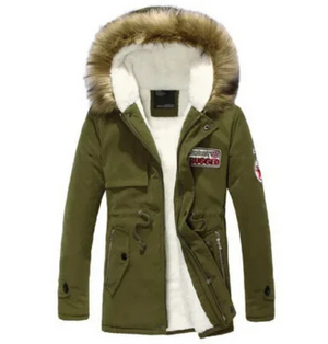 Vornpak - Parka Winterjas Heren – Warm Gevoerd met Capuchon en Bontkraag