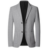 Orvello - Heren Colbert van Fluweel met Slim Fit en Contrasterende Bies