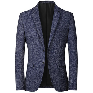 Lavrico - Heren Colbert - Slim Fit Blazer Met Twee Knoopsluiting en Textuur