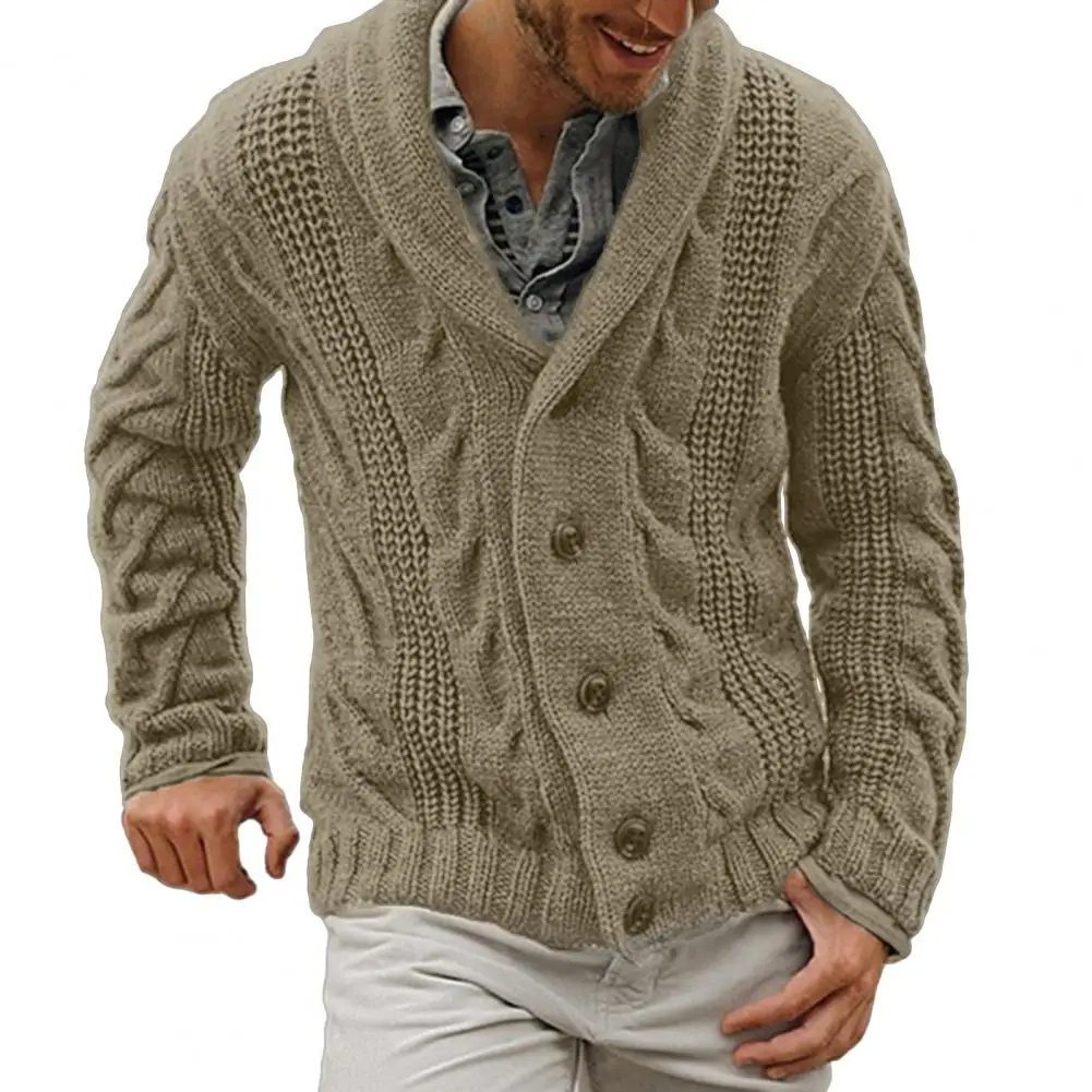 Grinvon - Heren Vest met Knopen - Slim Fit Klassiek V-Hals Gebreid Model