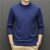 Oliver® blauwe coltrui ademende gebreide trui