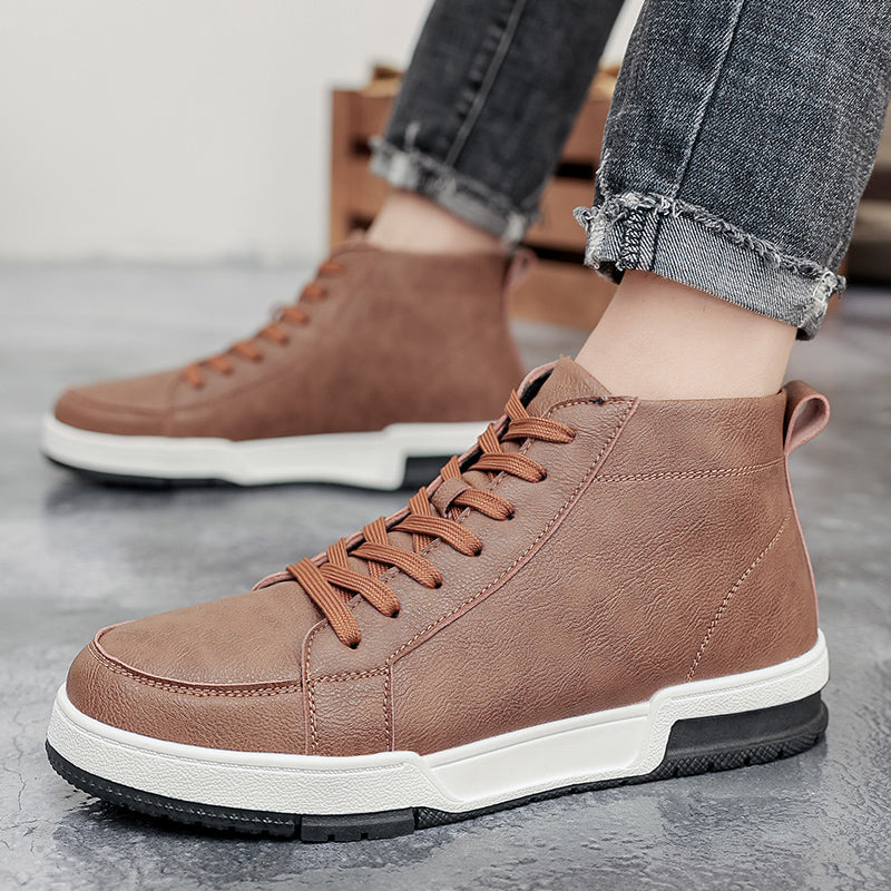 Oliver® Heren veterschoenen Zwart Wit Skate Schoenen