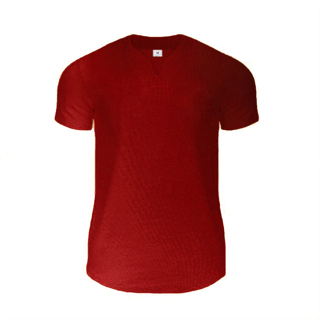 James Nieuwe V-hals Korte Mouwen T-shirt voor Heren - Modieus en Slank Ontwerp