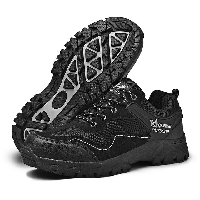 Hudson™ Heren Wandelschoenen - Ademend - Modieuze Zwarte Sneakers - Werkschoenen