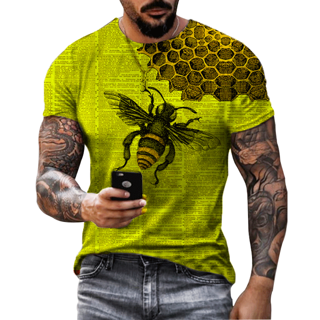 James Outdoor T-shirt met bijenprint voor heren