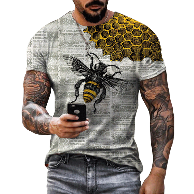 James Outdoor T-shirt met bijenprint voor heren