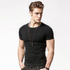 James Klassiek heren t-shirt met trendy logo bedrukking